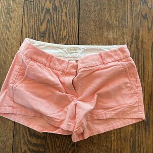 J. Crew High Waist Coral Shorts